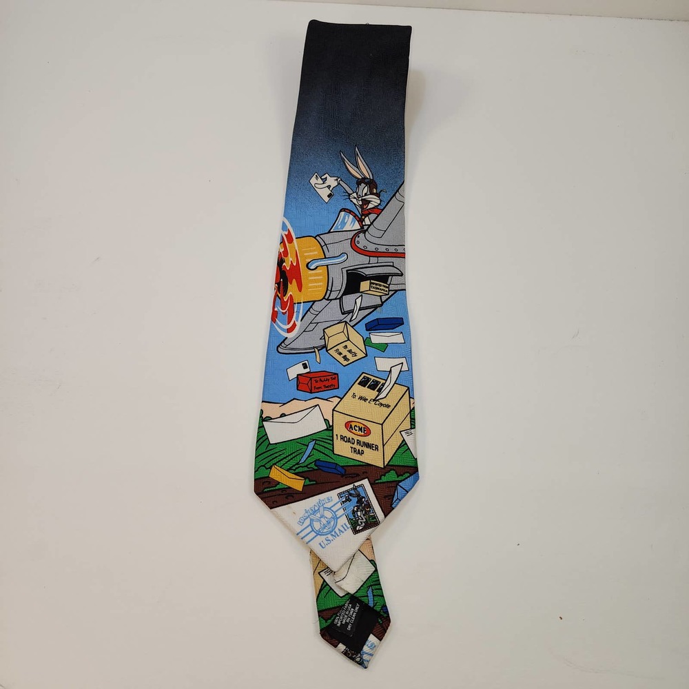 Vintage Looney Tunes Bugs Bunny Mens Tie